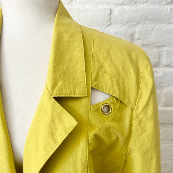 Vintage Short Sleeve Cut Out Blazer with Grommets - Picture 2 of 5